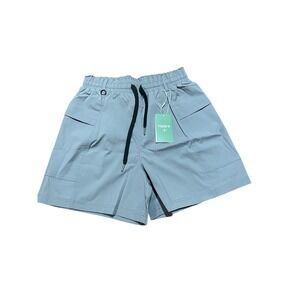 Halara High Waist Pocket Quick Dry Shorts Light Blue‎ Small NWT